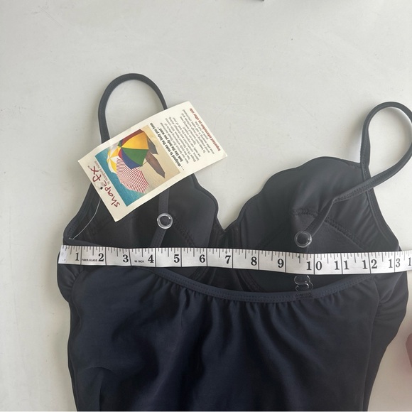 Vintage SUN STREAK Newport News ShapeFX Swimsuit 1-Piece Embroidered Floral 8T - Picture 12 of 12